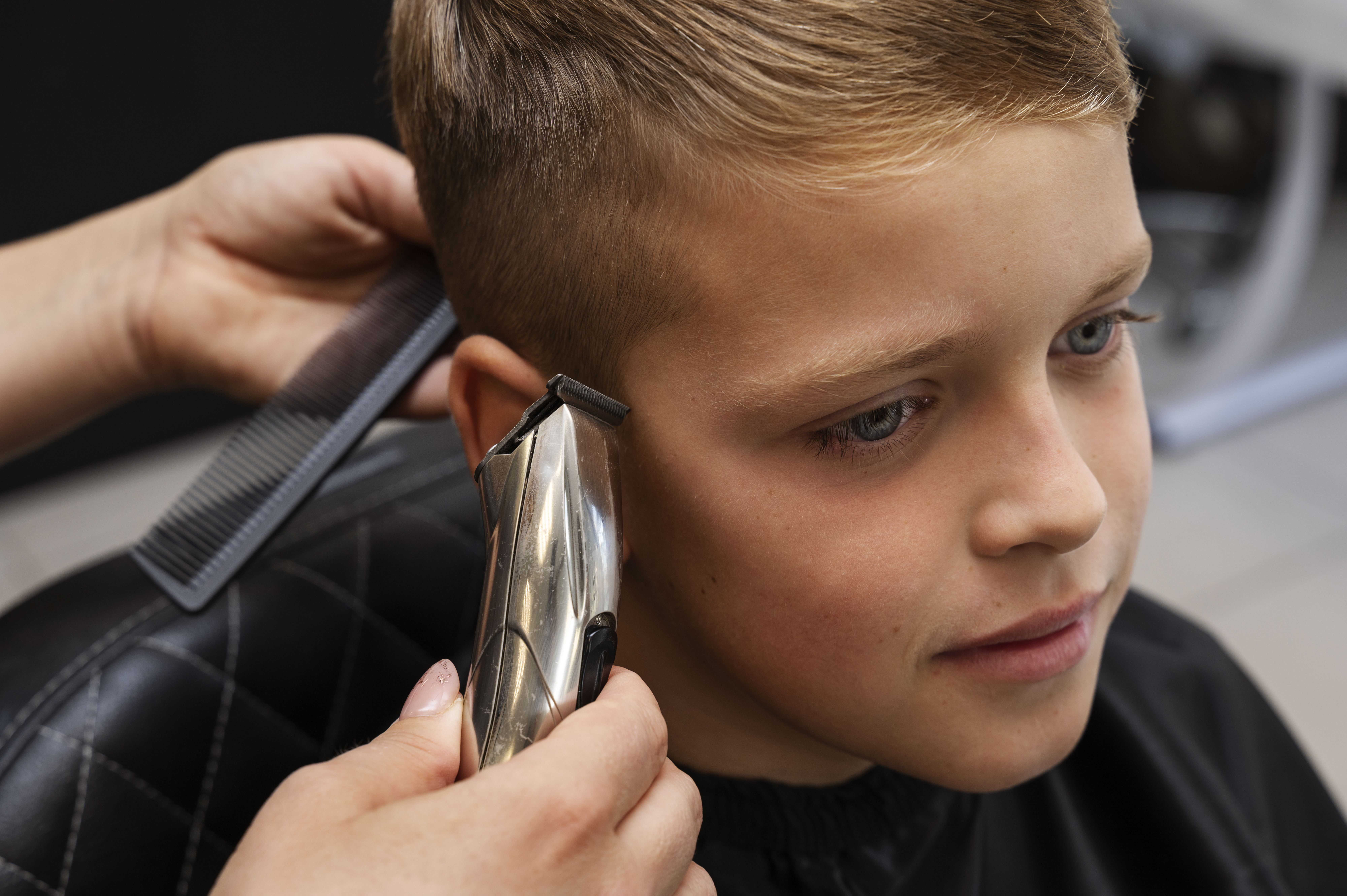 Kids haircut at John A Barbershop in London Ontario